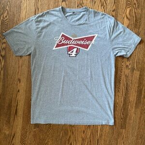 Vintage Budweiser Logo Gray Short Sleeve Tee
